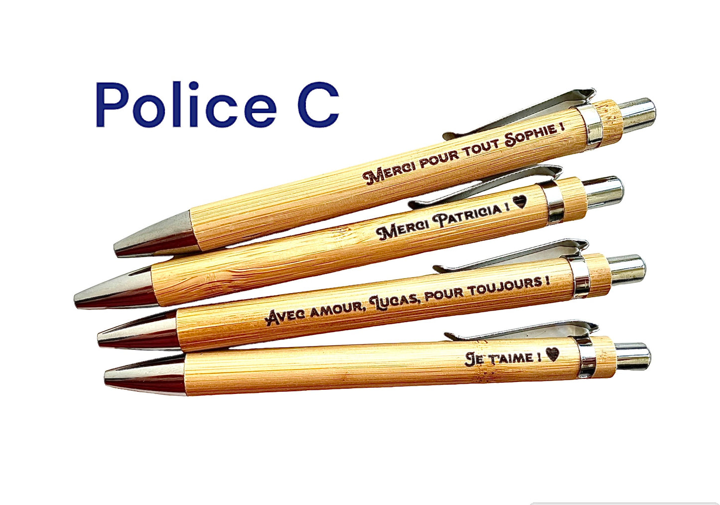 Stylo Gravé en bois d'érable