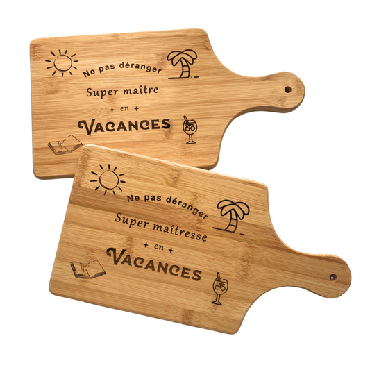 Planche Apéro Maître(sse)/éducatrice/… – Édition "Merci & Vacances" ☀️
🍹
