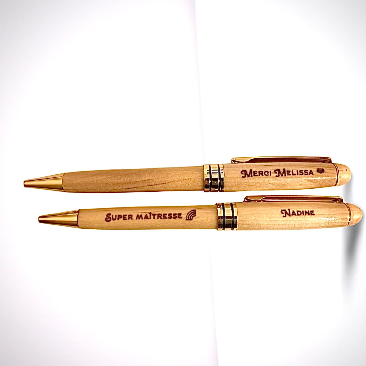 Stylo Gravé en bois d'érable