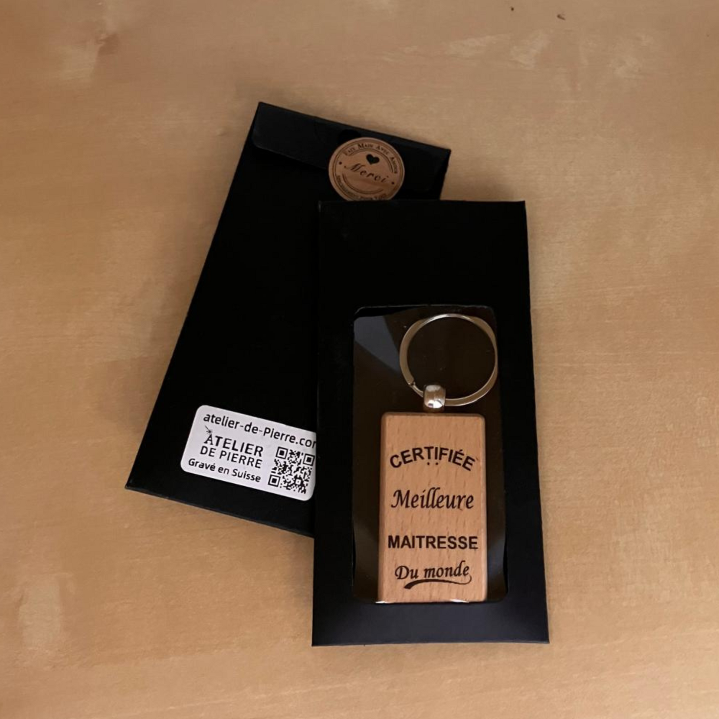 Porte-clés "Certifiée Meilleure Maîtresse du Monde"