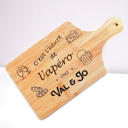 Planche Apéro en Bambou Personnalisée