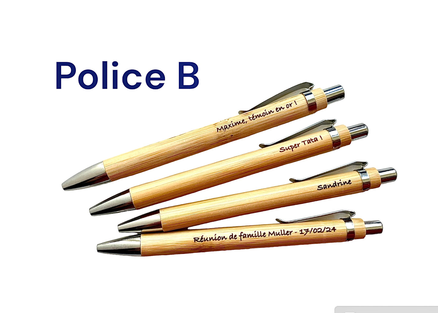 Stylo Gravé en bois d'érable