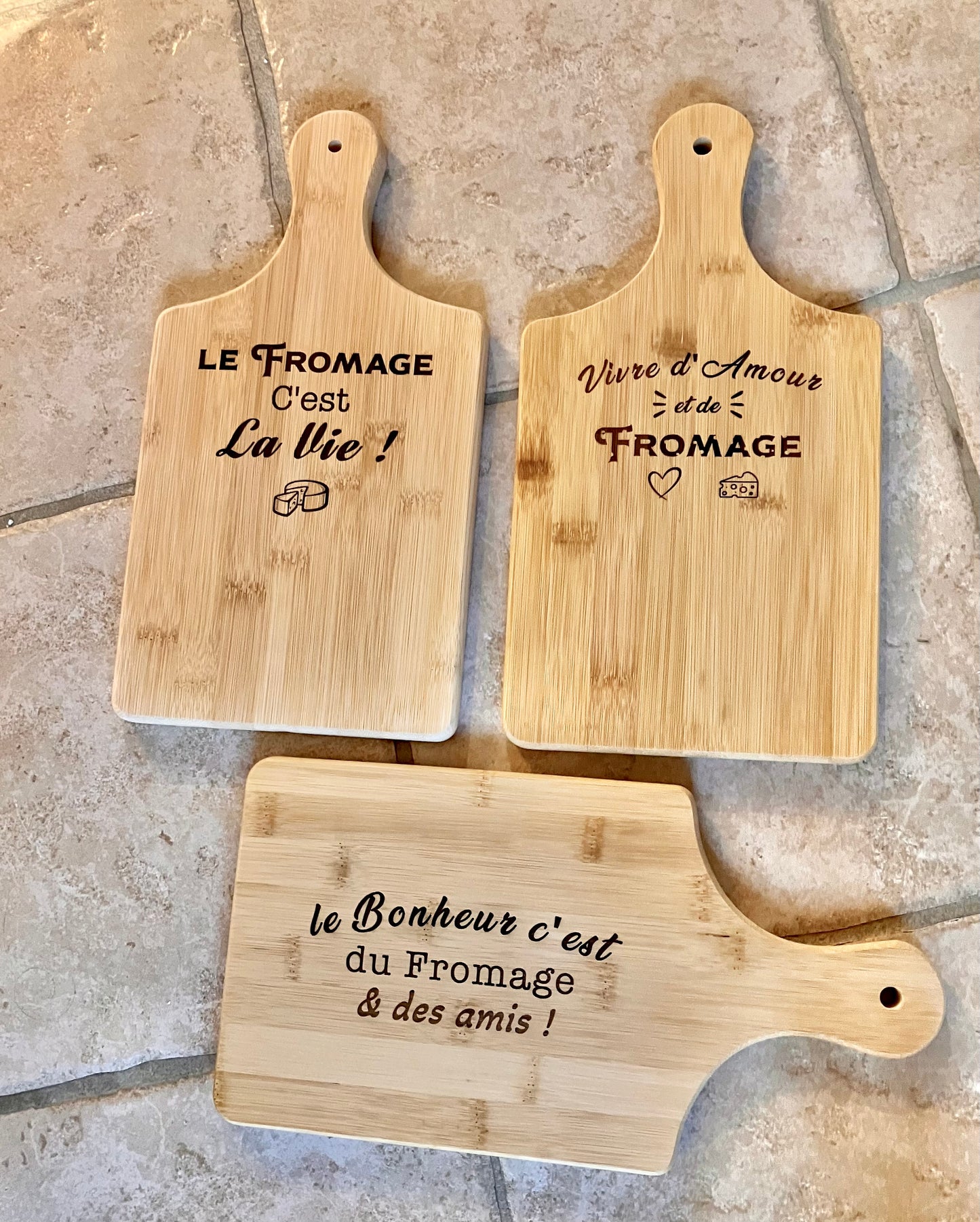 🧀 Planche à fromage gravée
