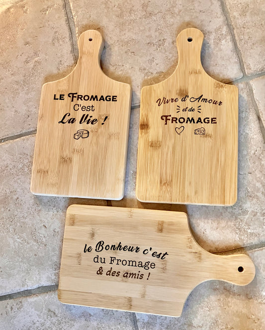 🧀 Planche à fromage gravée