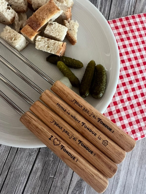 Fourchette à fondue personnalisée