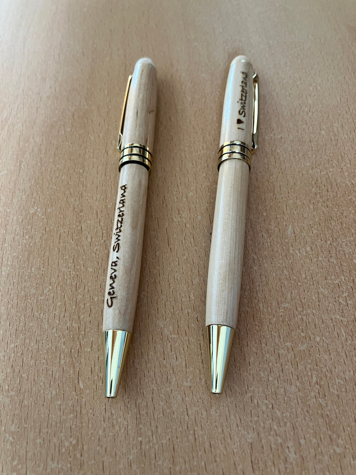 Stylo Gravé en bois d'érable