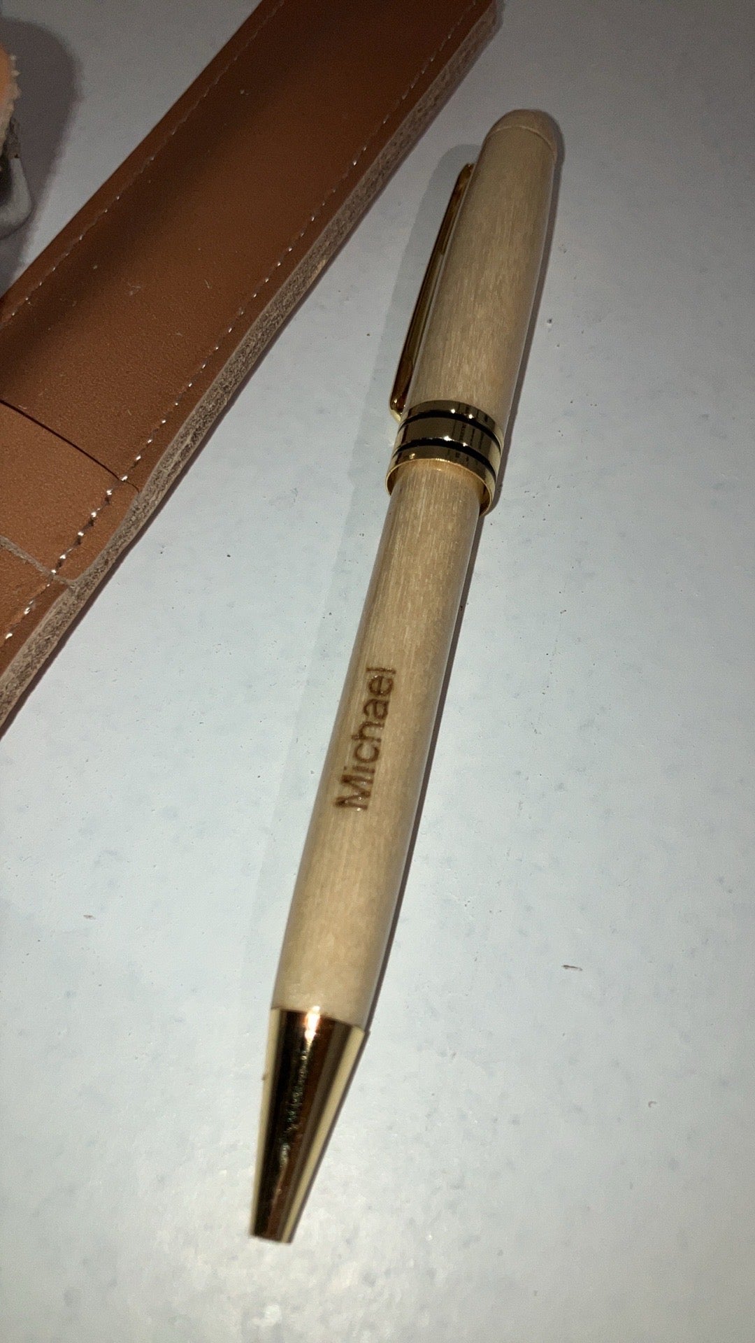 Stylo Gravé en bois d'érable