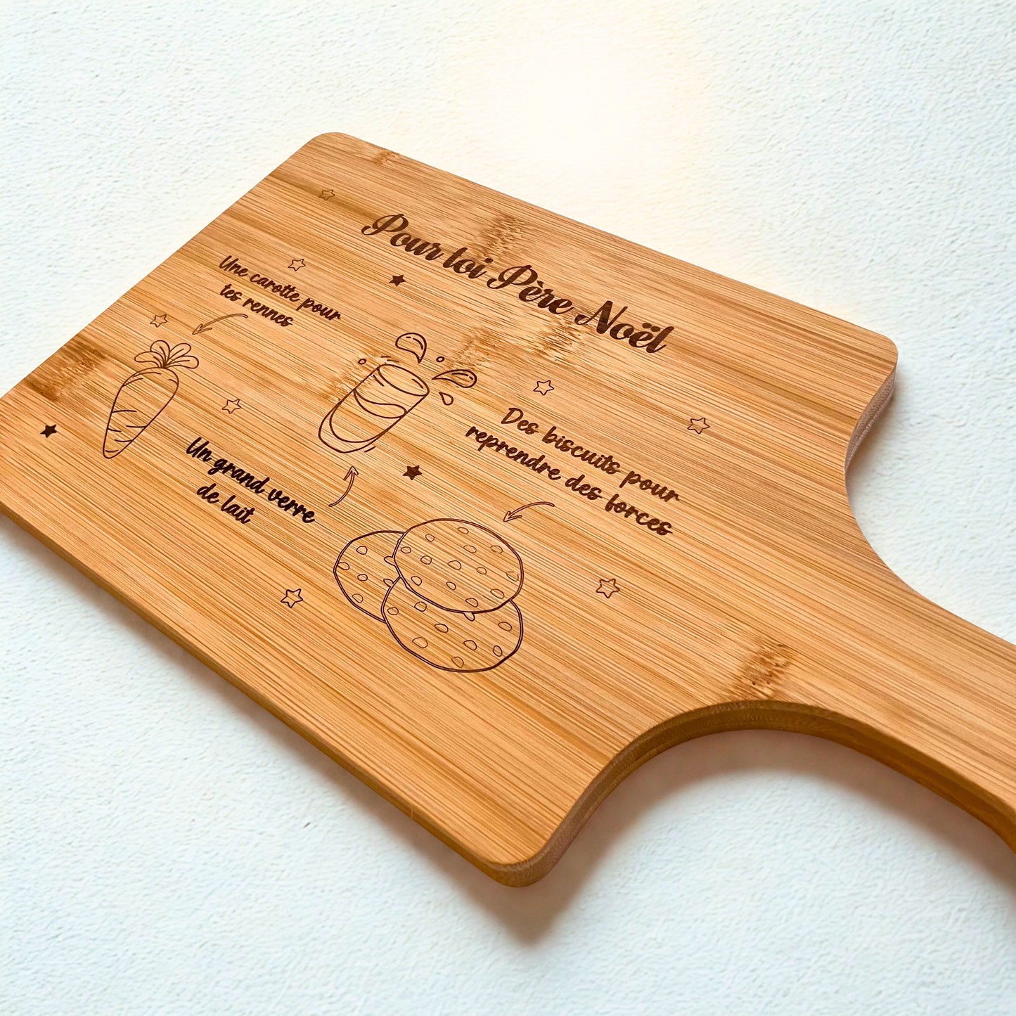 🎅 Planche gravée pour le Père Noël