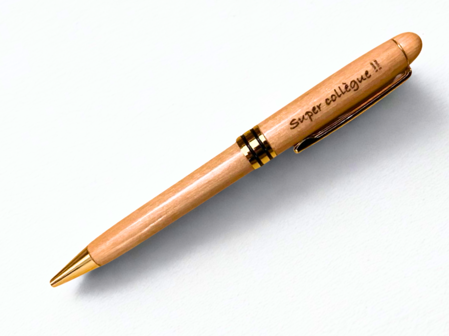 Stylo Gravé en bois d'érable