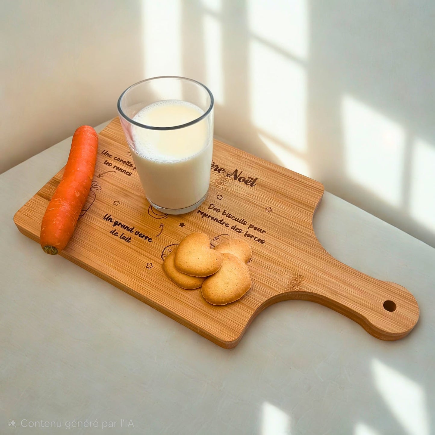 🎅 Planche gravée pour le Père Noël